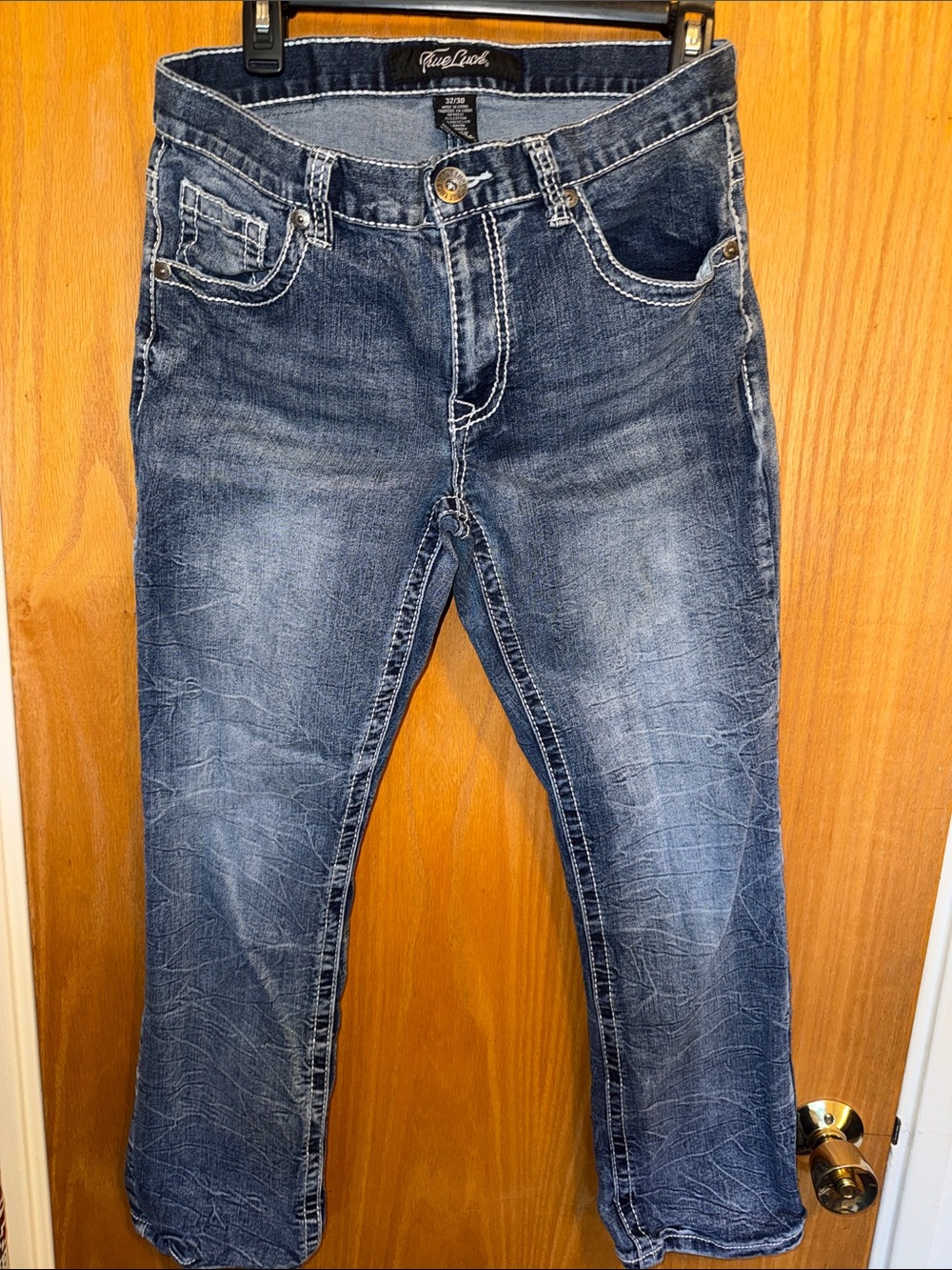 Men’s True Luck Blue Washed Jeans